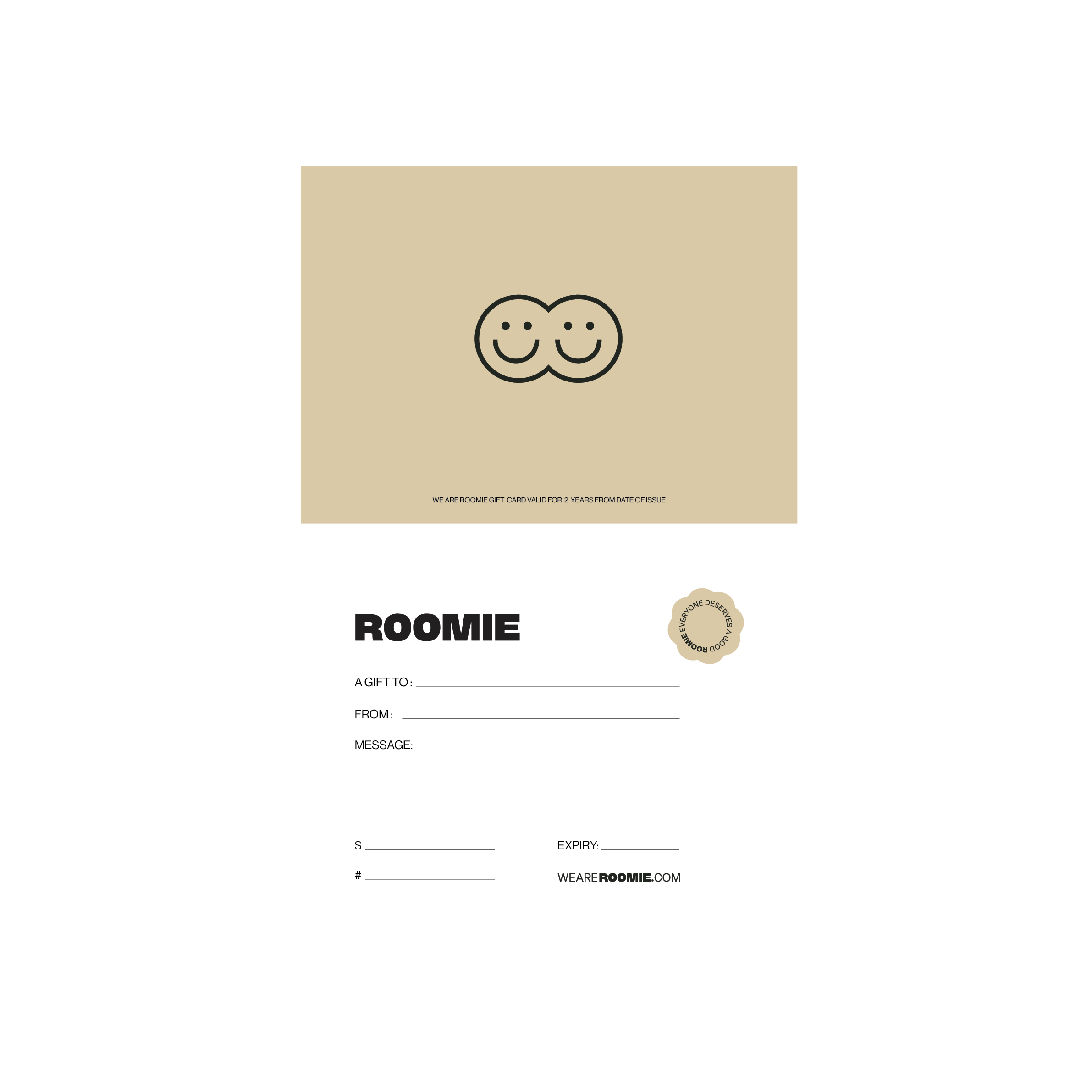 Roomie Gift Cards Roomie Organic Cotton Bedding